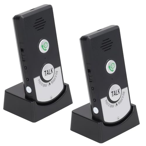 SGZIOO 1000M Interphone sans Fil Longue Portée, 2 Voies Interphone sans-Fil, Interphone Interieur avec Mode Appel et Communication Bidirectionnelle pour...