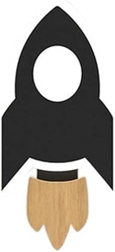 Lámpara de pared LED de cohete de acrílico nórdico para decoración de pared para dormitorio habitación iluminación de noche interior para decoración