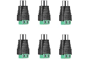 RCA to AV Screw Terminal Connector: Convert Speaker Wire to RCA