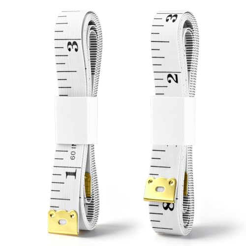 Meliya Mètres à Ruban pour Couturier Double Face, Règle Souple, 1.5M