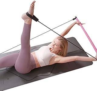 SMUG Active Pilates Bar Kit | Resistance Band Bar Men & Women | Full Body Workout Exercise Bar | Portable & Lightweight Resistance Exercise Stick for Gym & Home | Tone Abs, Upper Body, Legs & Butt