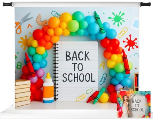 Toile de fond rentrée scolaire pour photobooth et fête d'école