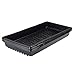 5 Pack of Durable Black Plastic Growing Trays (with drain holes) 20" x 10" x 2" - Planting Seedlings, Flowers, Wheatgrass, Microgreens