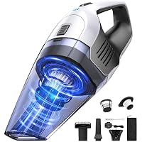 Handheld Vacuum Cleaner, Powerful Suction Portable Lightweight Hand Held Vacum Cordless with 25-30Mins Long Runtime Rechargeable Battery Quick Charge for Home Car Carpet Stairs Pet Hair Cleaning