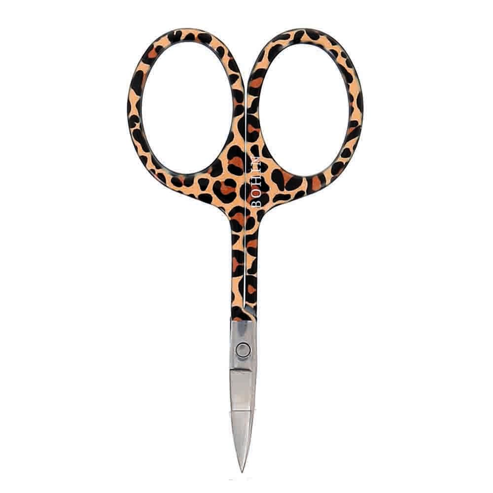 BOHIN France - BOHIN France Safari Collection Stainless Steel (9cm) Leopard Print Fancy Embroidery Scissor - 1 Piece