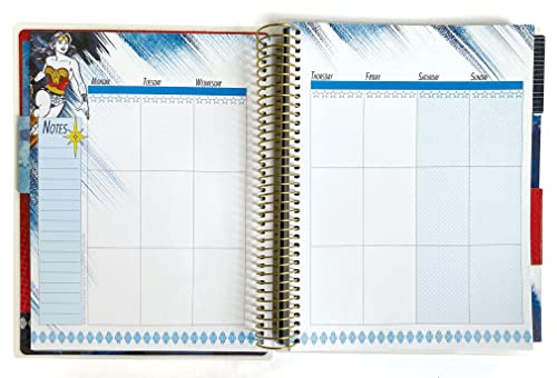 Paper House Productions Dc Comics Wonder Woman 12 Month Undated Planner Set With Month And Event Flag Stickers And More! #TOP4