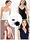 MELLIEX 20 Paar Einweg Nippelpads Unsichtbare Nipple Cover Hauchdünne Nippel Abdeckungen Aufkleber Selbstklebend Nippelabdeckung, Runden Blume Schwarz