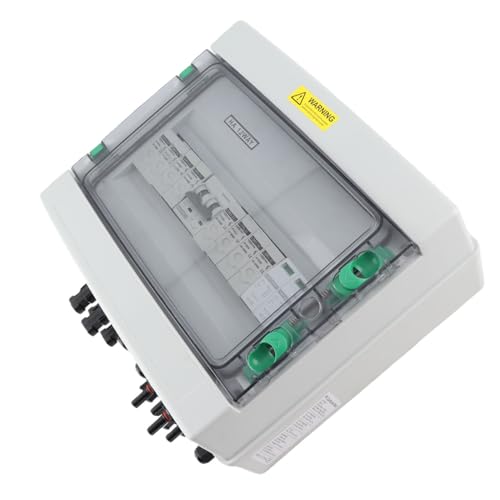 Caja fotovoltaica de 4 cuerdas para paneles solares con fusible 15A y disyuntor de 63A