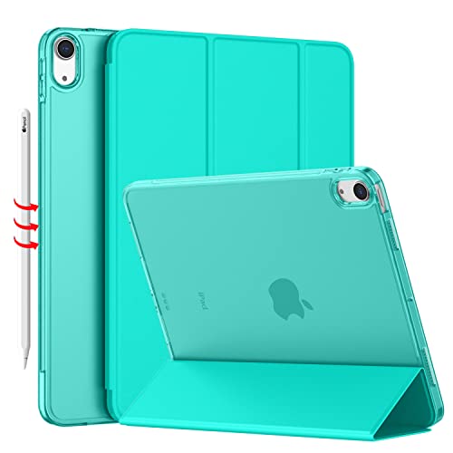 iMieet iPad Air 11 Inch Case M3 2025/M2 2024 - iPad Air 5th/4th Generation Case 2022/2020 10.9 Inch, Slim Hard PC Translucent Back Shell Cover, Support Touch ID(Mint Green)