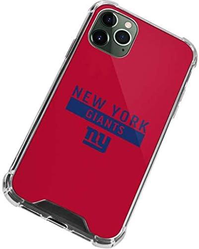 Skinit Clear Phone Case Compatible with iPhone 12 Pro - Officially Licensed NFL New York Giants Red Performance Series Design