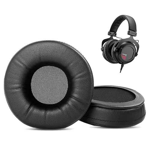 Custom One Pro Plus Ohrpolster Kompatibel mit Beyerdynamic Custom One Pro Plus Kopfhörern – Ersatz-Ohrpolster aus weichem Proteinleder und Memory-Schaum