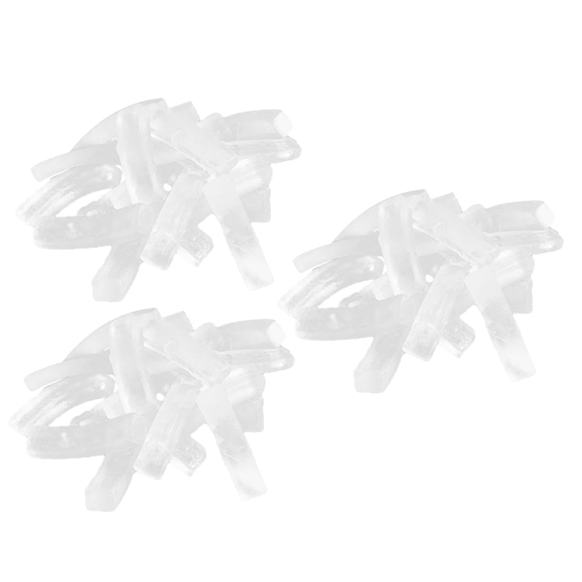 Base di Sapone Esfoliante Trasparente 3 Pezzi 250g per Sapone Artigianale Mani e Corpo Donna