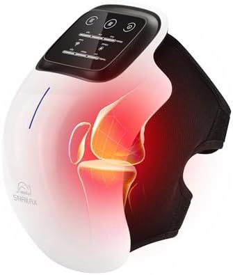 Snailax Knee Massager with Heat, Cordless, Vibration, Knee Massager Joint Pain Relief, Electric Knee Brace Support Wrap for Home Office Use, Gifts for Women,Men, Mom,Dad