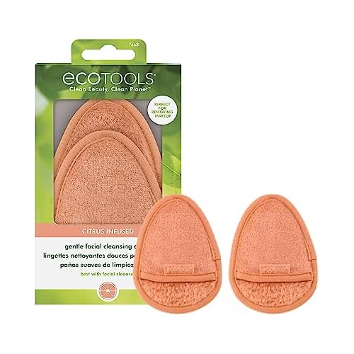 EcoTools Bath & Shower Gloves, Recycled Netting, Exfoliating, Gentle Cleansing for