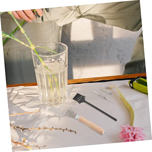 HOMSFOU 1 Conjunto De Limpeza Ancinho Pás Infantis Limpador De Escova De Cabelo Limpador De Aço Inox