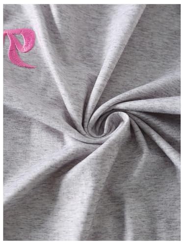 SHENHE Girl's Bow Shirt Crew Neck Short Sleeve Embroidered Graphic Loose Fit Tee Top3