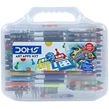 Doms Art Apps Nxt Kit With Plastic Carry Case | Perfect Value Pack | Kit For School Essentials | Gifting Range For Kids | Combination of 9 Stationery Items