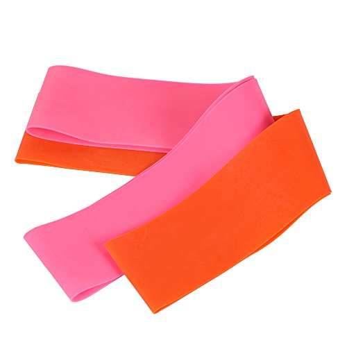 DECDEAL 2PCS Sports Exercise Resistance Loop Bands Set Conjunto de Banda Elástica para Treinamento d