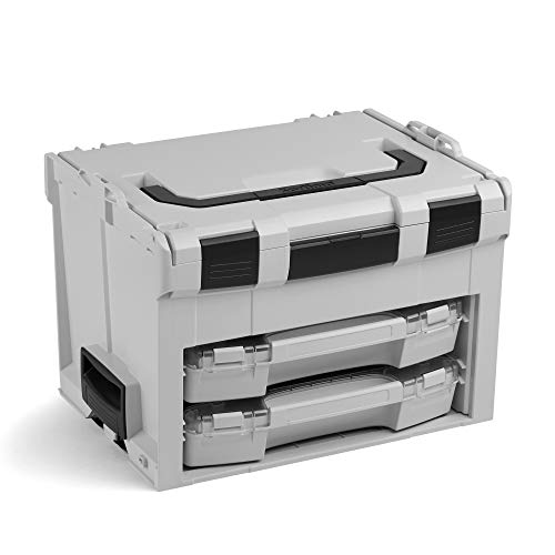 Coffret de rangement outils modulable LSBOXX 306 | Inclut i-BOXX 72 H3 & I3 en gris clair