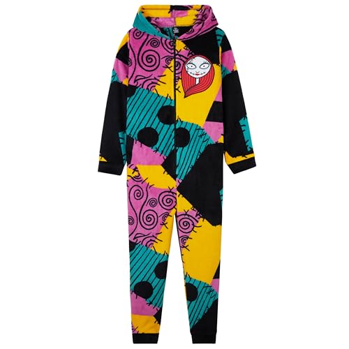 Disney Stitch Combinaison Pyjama Enfant Fille avec Capuche, Pyjama Pilou Pilou Enfant et Ado (Multi...