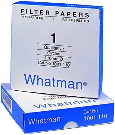 Whatman 1001-042 Quantitative Filter Paper Circles, 11 Micron, 10.5 s/100 mL Flow Rate, Grade 1, 42.5 mm Diameter (Pack of 100)
