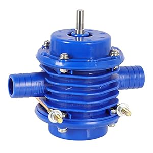 ORIENTOOLS Drill Power Water Pump Blue Drill Pump 2400L/H Drill Water Pump2000-3000 RPM,Oil Fluid Water Use, Blue