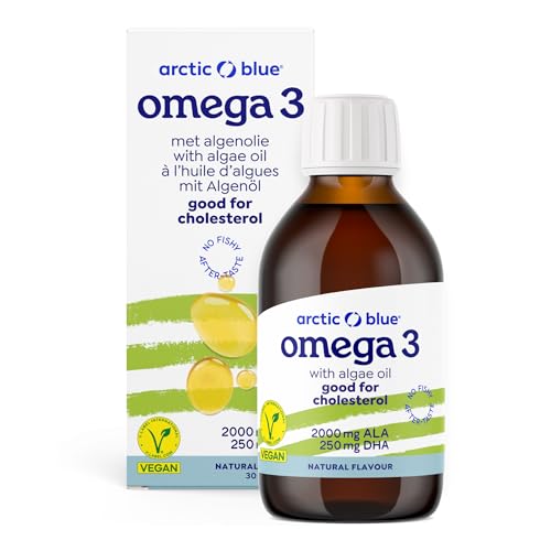 Vegan Liquid Omega 3 Oil 150 ml - 100% Vegetable with Algae Oil - No Flavour, Tested for Harmful Substances - Rich in Omega-3 (A