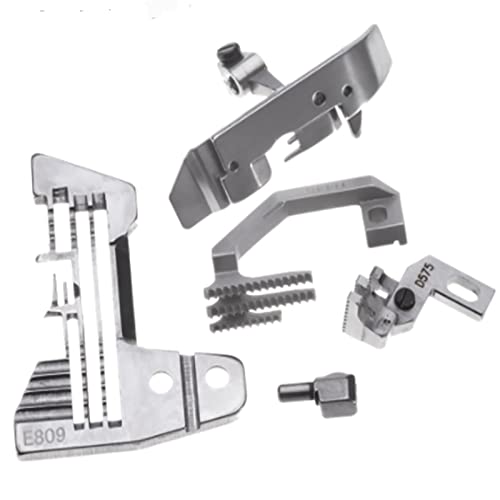 Bequilter Overlock Nadelstärke Set für JUKI 3314 SIRUBA 747 Nähmaschinen, Vierfaden-Nähmaschine Nadelposition Vier Linien Fänger Nadelposition Cover