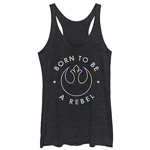 Chemise Femme Star Wars Born to Be A Rebel en coton noir pour un look geek au quotidien