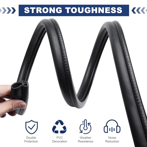 Storystore Car Door Rubber Seal Strip Trim Seal with Side Bulb for Cars, Boats, RVs, Trucks, and Home Applications, Car Weather Striping (10Ft)