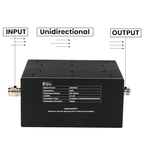 200w n-type 10db attenuatordc to 3ghz 50 ohms precision adjustable signal loss for rf systems testing broadcast amp communication