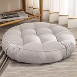 HLTQL Cojin Suelo Grande Interior、Cojines De Suelo Grandes、Cojines Suelo Redondos、Cojines Redondos para Sillas De Jardin、Cojin Redondo Exterior(a4,round45cm)