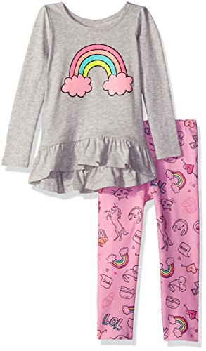 The Children's Place Baby Girls Peplum Top and Legging Set