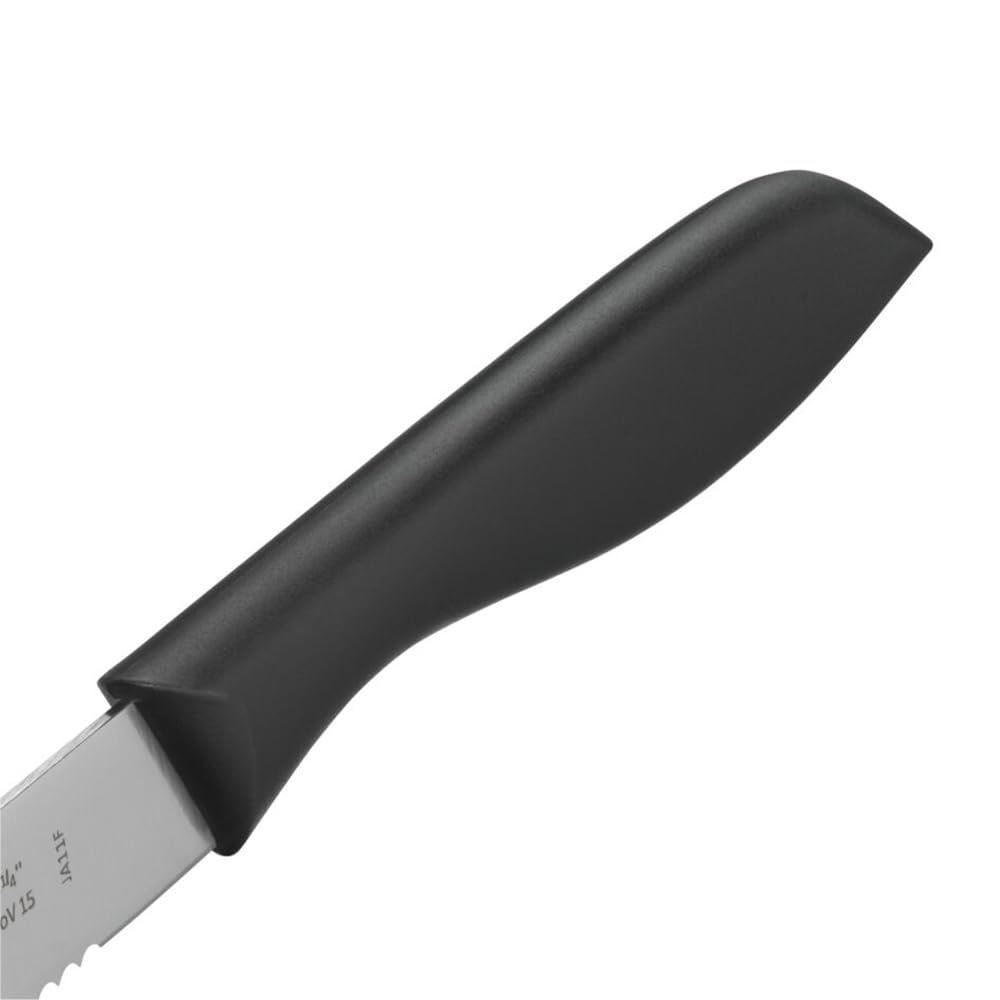 WMF Coltelli da Colazione, set da 6 pezzi, Lama in Acciaio Inox, 23 cm, Nero,1896499990