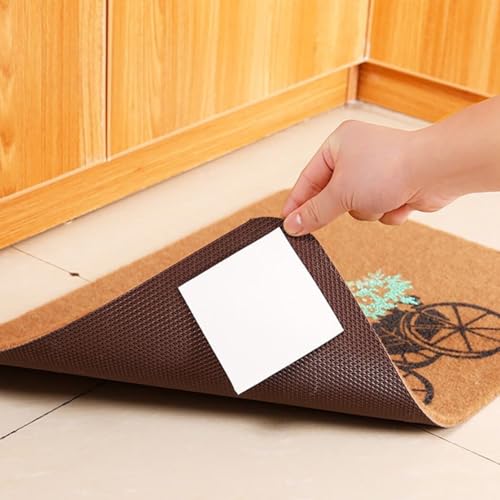 Protetor fixo 4 peças para tapete multifuncional dupla face antiderrapante tapete autoadesivo