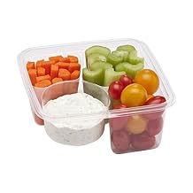 Fabri-Kal 9509504 Greenware 3-Cell On-The-Go Box - 300 / CS