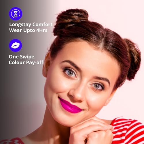 Image of Blue Heaven Get Matte Lipstick | Soft Matte Finish and Lightweight Formula | Intense Pigment | Long-Lasting Lipsticks For Women |302PN| 4gm (Pack of 2)