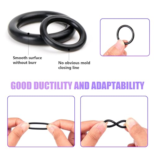 image for Ohleats 225 PCS O Ring Kit, 18 Sizes Rubber Auto Sealing O-Ring Assort