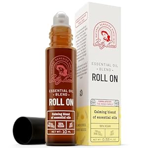 Sleep Essential Oil Roll On – Lavender Roll on Essential Oil with Blend of Clary Sage, Lemongrass and Chamomile – Essential Oils for Sleep and Relaxation – 10ml Calming Roll on Essential Oils