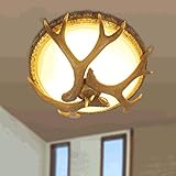 E14 Sockel: 3 * E14 Max.60W; Spannung: 220V-240V; Größe: Ø40cm * H28cm; Beleuchtungsmaterialien: Harz, Glas.