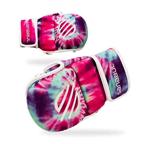 Sanabul Funk Strike Tie Dye 7 Oz Mma Hybrid Sparring Gloves (Purple Swirl, L/Xl) #TOP1