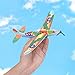 Kicko Flying Glider Planes - Toys for Party, Kids and All Ages - Hand Launch - Easy Assembly - Styrofoam Assorted, 8 Inch - Set of 12