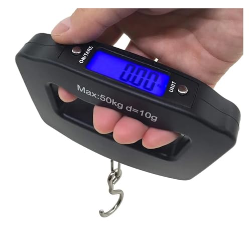 Przenośna Cyfrowa Waga Do Bagażu, Udźwig 50 Kg, Dokładność 10 G, Wyświetlacz Lcd, Kompaktowa I Lekka, Idealna W Podróży, Na Ryby, Do Kuchni Domowej, Projek