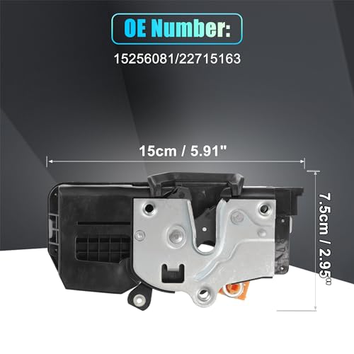 Image of X AUTOHAUX Replacement Rear Liftgate Door Lock Actuator for Pontiac Torrent 2006-2007 for Chevrolet Equinox 2005-2006 Tailgate Latch Assembly No.15256081 /22715163 Black