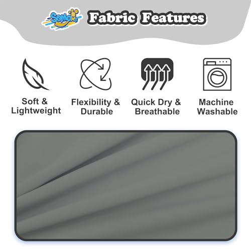 Boys Rash Guard Swim Shirt Long Sleeve for Toddler Kids Youth Rashguard Water Sun Fishing Swimming Shirt UPF+ 50 Mist Grey 7-8Y4