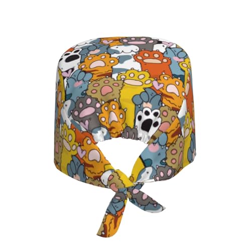 Image of Unisex Adjustable Surgical Sweatband - Elastic Bandage Cap - Scrub Caps for Nurse Working Cap