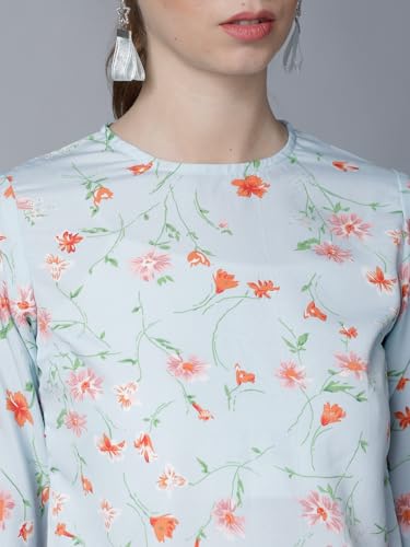 Image of Tokyo Talkies Women's Long Sleeves Round Neck Printed Tops| Stylish | Casual Wear