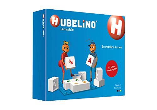 Hubelino 410016 - Lernspiel - Buchstaben Lernen - ab 4 Jahren (100% kompatibel mit Duplo) - 85 Teile