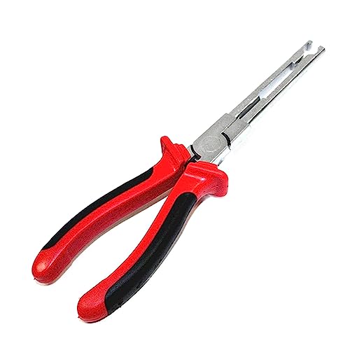 Alicates de conector de bujía incandescente de alta resistencia, longitud de mandíbula larga con asas de agarre suave y restricciones para el pulgar para una extracción segura y fácil