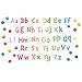 Alphabet Wall Decals Letter Stickers - Watercolor Alphabet Educational Wall Stickers for Classroom Nursery Family Living Room Background Wall Decoration Kids Bedroom Kitchen Office Girl Room ABC Wall Decals